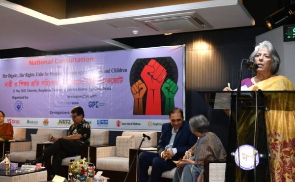নারী ও শিশুর প্রতি সহিংসতা প্রতিরোধে একজোট হওয়ার আহ্বান শারমীন এস মুরশিদের