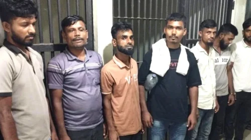 ভাঙ্গায় ডাকাতির প্রস্তুতিকালে গ্রেপ্তার ৮, ডাকাতির সরঞ্জাম উদ্ধার