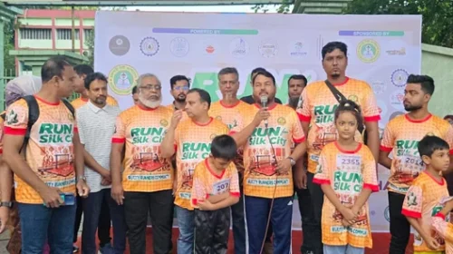 রাজশাহীতে অনুষ্ঠিত হলো ১০ কিলোমিটার ম্যারাথন ‘রান ফর সিল্ক সিটি’