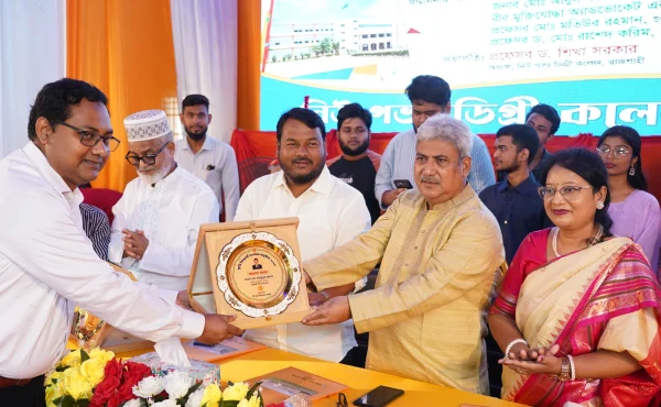 রাজশাহী নিউ গভ: ডিগ্রি কলেজের কৃতি শিক্ষার্থী সংবর্ধনা অনুষ্ঠিত