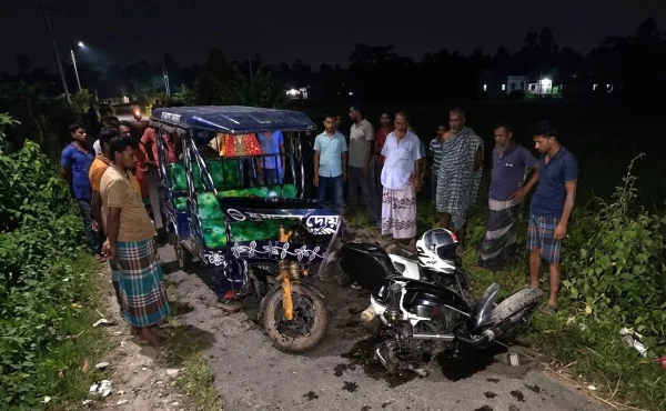 ঠাকুরগাঁওয়ে অটো-মোটরসাইকেল সংঘর্ষে নিহত ১, আহত ৫